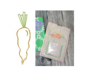 Stickdatei - Möhre Doodle